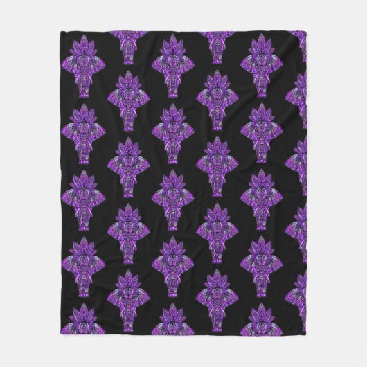 ゾウ毛布 フリースブランケット (正面)