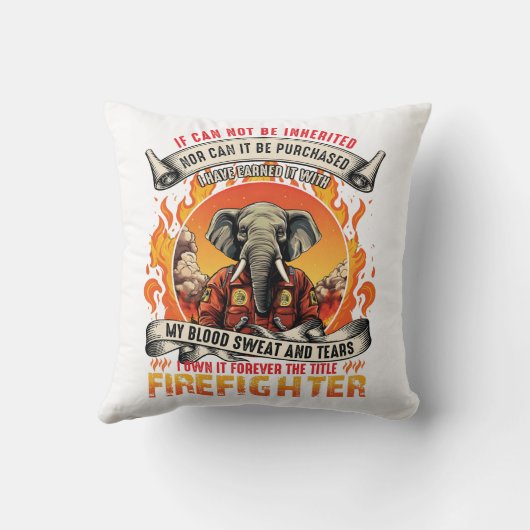 ゾウ消防士 クッション (裏面)