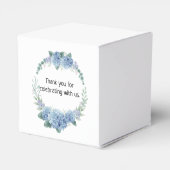 ゾウ熱気球ブルーアジサイ感謝していユー フェイバーボックス (裏面サイド)