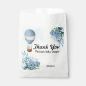 ゾウ熱気球ブルーアジサイ フェイバーバッグ (正面)