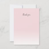 ゾウ熱気球ベビーシャワー サンキューカード (裏面)