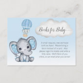 ゾウ熱気球男の赤ちゃん エンクロージャーカード (正面)