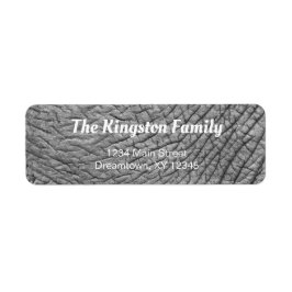 ゾウ皮パーソナライズされた差出人住所 ラベル