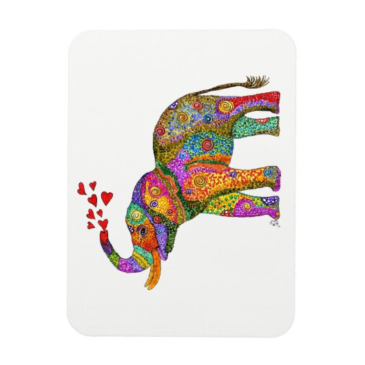 ゾウ磁石3"x4" マグネット (縦)