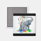 ゾウ磁石 マグネット (正面/裏面)