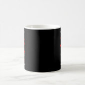 ゾウ私は心臓病啓発ギフトを持っています  コーヒーマグカップ (中央)