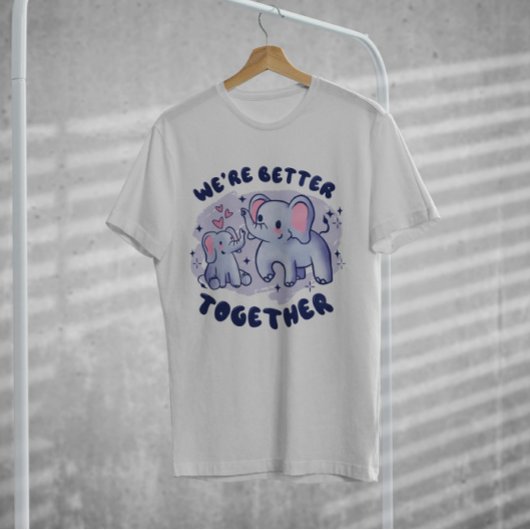 ゾウ科かわいい Tシャツ