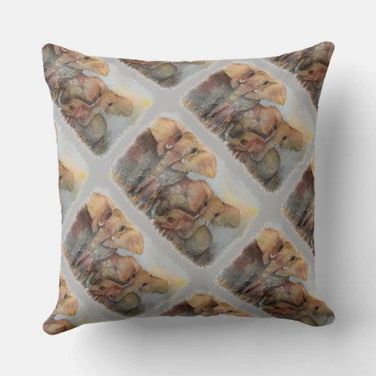 ゾウ科 クッション (裏面)