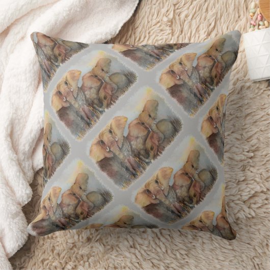 ゾウ科 クッション (ブランケット)