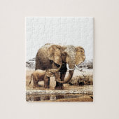 ゾウ科 ジグソーパズル (縦)