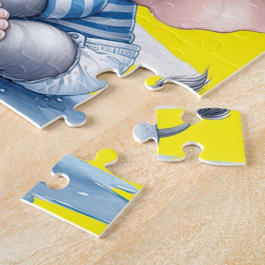 ゾウ科 ジグソーパズル (側面)