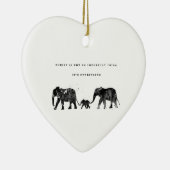 ゾウ科 セラミックオーナメント (右)