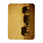 ゾウ科 マグネット (縦)