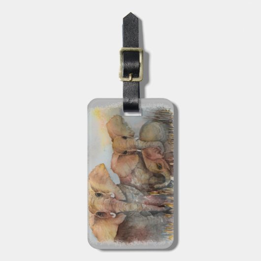 ゾウ科 ラゲッジタグ (正面縦)