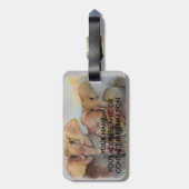 ゾウ科 ラゲッジタグ (裏面縦)