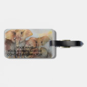 ゾウ科 ラゲッジタグ (裏面横)