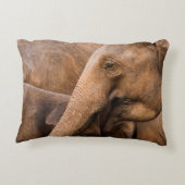 ゾウ科:野生動物威厳のある科 アクセントクッション (裏面)