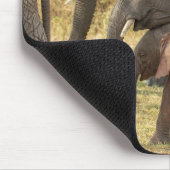 ゾウ科/Wベビー愛情家 マウスパッド (コーナー)