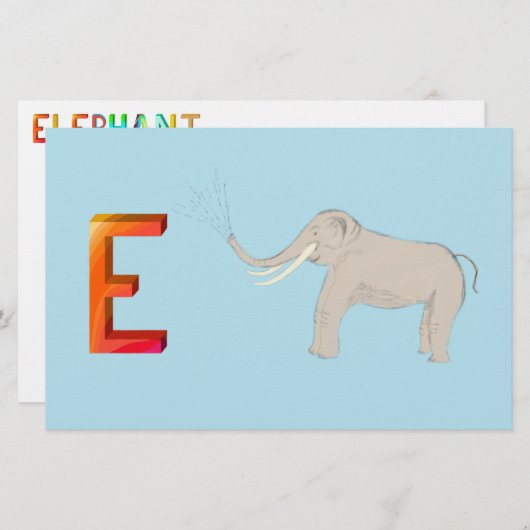 ゾウ紙 (正面/裏面)