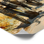 ゾウ群ヴィンテージ ポスター (角)