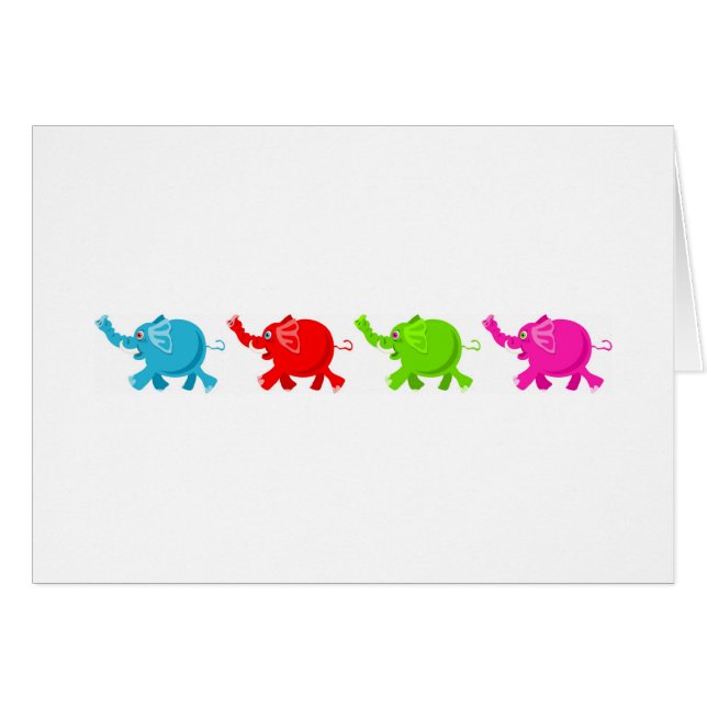 ゾウ群 (正面横)