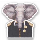 ゾウ船長 シール (正面)