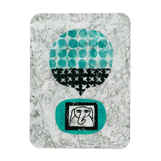 ゾウ覚え冷凍機磁石 マグネット (縦)