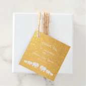 ゾウ赤ちゃんシャワーありがとう フェイバータグ (箱)