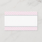 ゾウ赤ちゃんシャワーおむつラッフルチケットピンク エンクロージャーカード (裏面)