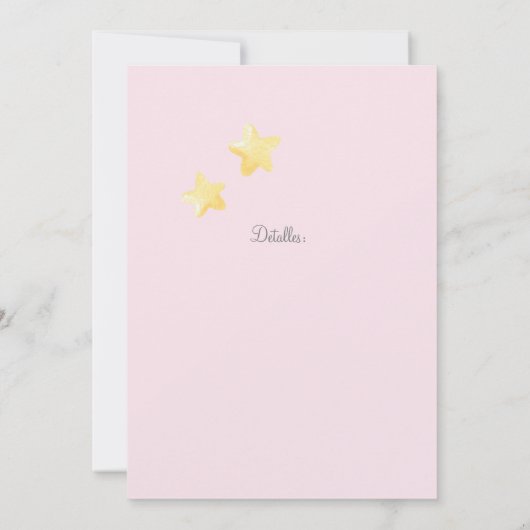 ゾウ赤ちゃんシャワースペインの招待状 招待状 (裏面)