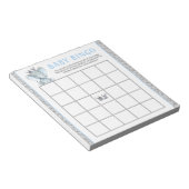 ゾウ赤ちゃんシャワービンゴゲームカード ノートパッド (アングル)