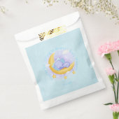 ゾウ赤ちゃんシャワーボーイブルー フェイバーバッグ (封をした状態)