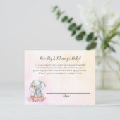 ゾウ赤ちゃんシャワーママのお腹サイズゲーム エンクロージャーカード (スタンド正面)