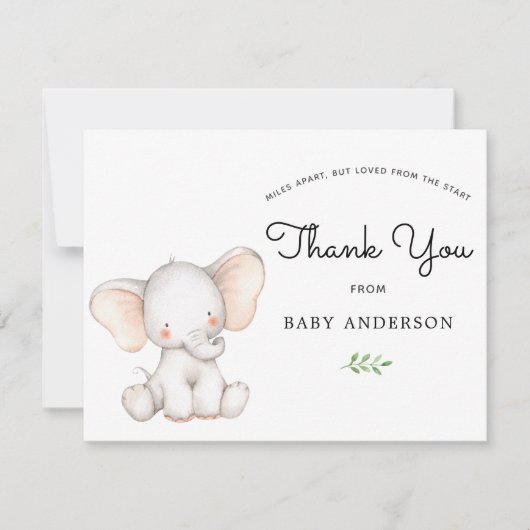 ゾウ赤ちゃんシャワーbyメールありがとう (正面)