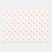 ゾウ赤ちゃん女の子の赤ちゃんシャワーラッピングシート ラッピングペーパーシート (正面)