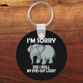 ゾウ転がの大失敗すまない キーホルダー (裏面)