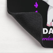 ゾウ過剰摂取認識度I衣服パープルFor My D マウスパッド (コーナー)