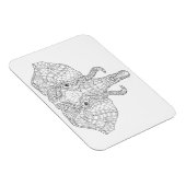 ゾウ頭ドードル2 マグネット (右側)