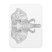 ゾウ頭ドードル2 マグネット (縦)