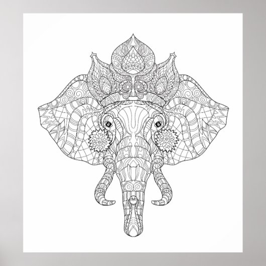 ゾウ頭Zendoodle 2 ポスター (正面)