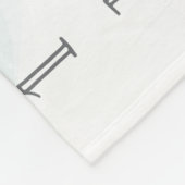 ゾウ風船の男女兼用ベビーマイルストーン フリースブランケット (角)