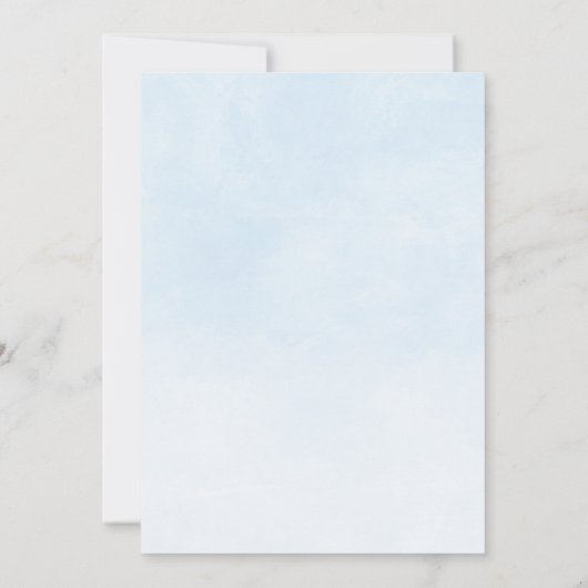 ゾウ風船水彩洗礼 招待状 (裏面)