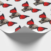 ゾウ飛んでいるラッピング紙 ラッピングペーパー (角)