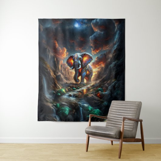 ゾウ01 タペストリー (インサイチュ)