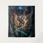 ゾウ01 タペストリー (正面)