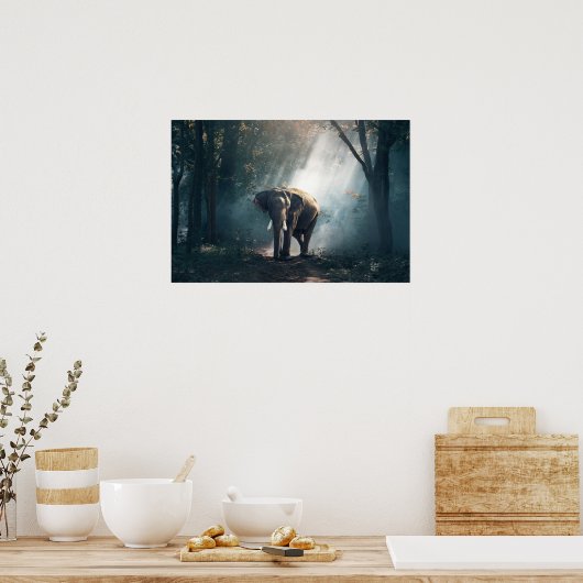ゾウ1822636 ポスター (キッチン)