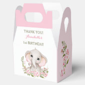 ゾウ1stバースデーガール春ピンク桜 フェイバーボックス (オープン)