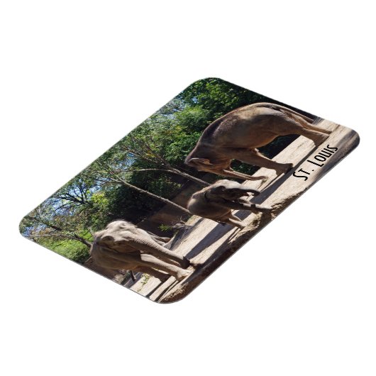 ゾウ3頭 マグネット (左側)