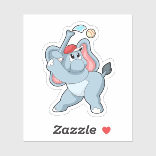 ゾウ・アット・ベースボール シール (シート)