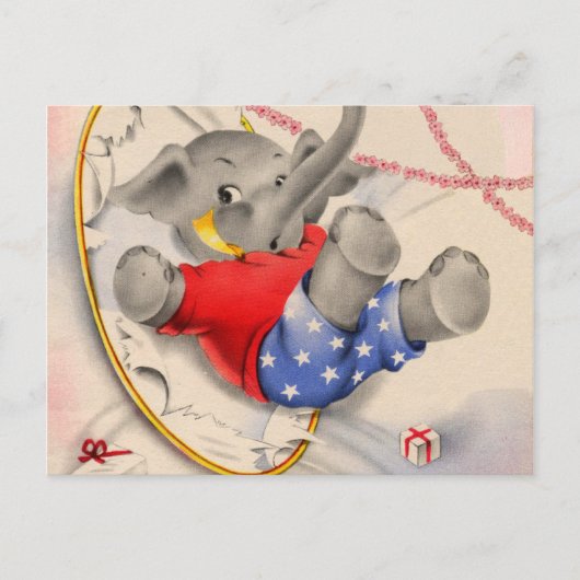 ゾウ・オップ ポストカード (正面)